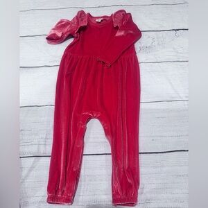 Tucker and Tate glitter velour romper